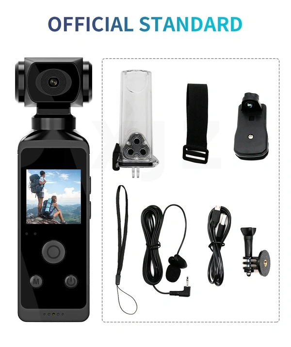  5K Ultra HD Pocket Action Camera | Waterproof, WiFi, Wide-Angle, Sports & Vlogging Cam