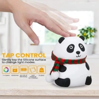 Touch Silicone Panda Night Light | Touch Control Silicone LED Lamp for Kids & Nursery