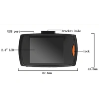 G30 Car DVR Black Box Dash Cam – Full HD 1080p, 2.4" LCD, G-Sensor, Night Vision