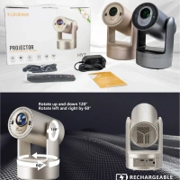 Kalobee HY7 4K Smart Home Theater Projector • Android 14 • Built-in WIFI & 1-Hour Battery