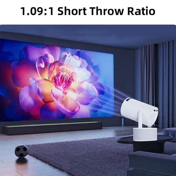 HY300 Pro KTV Projector with Wireless Microphone – Perfect for Karaoke & Home Entertainment