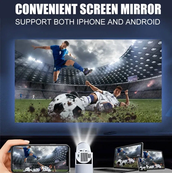 HY300 Pro KTV Projector with Wireless Microphone – Perfect for Karaoke & Home Entertainment