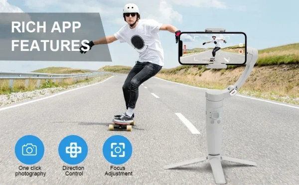 M1 Foldable 3-Axis Gimbal Stabilizer — Ultra-Portable Smartphone / Camera Stabilizer