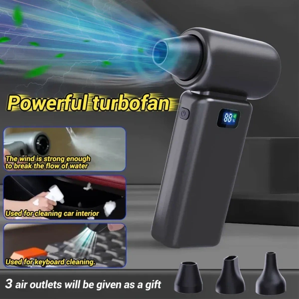 Violent Blowing Turbo Fan – 6-Gear High Power Air Blower / Cooling Fan
