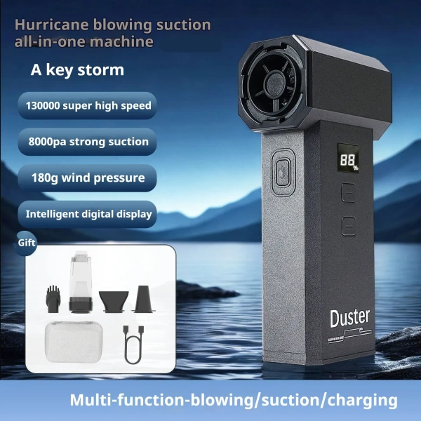 F218 Portable 13,000 RPM Mini Super Jet Blower – Handheld Turbo Air Blower for Cleaning & Drying