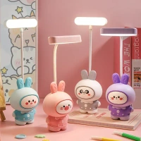 Rabbit Pencil Sharpener Table Lamp – Cute Multifunctional LED Desk Lamp with Rotary Sharpener