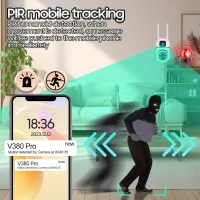 A7 Pro Dual-Lens 2MP PTZ WiFi Security Camera — 1080p Full Color Night Vision, Dual Screen, 360° Surveillance