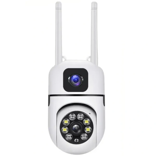 A7 Pro Dual-Lens 2MP PTZ WiFi Security Camera — 1080p Full Color Night Vision, Dual Screen, 360° Surveillance