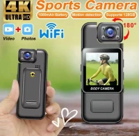 Compact 4K body Camera – 8 MP Ultra HD Night Vision CCTV