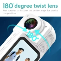 2.7K Ultra HD Thumb Action Camera | Wi-Fi App Control | Wide-Angle Sports & Travel Camera