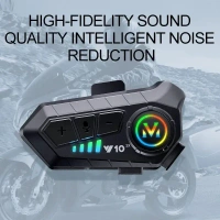 Y13 Motorcycle Bluetooth Intercom Headset | 300m Range | Bluetooth 5.3 | IPX6 Waterproof | Noise Reduction | Long Battery