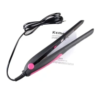 Kemei Professional Hair Straightener – 220°C Fast Heating, Nano Silver Plates, Long Cord | 25W Salon Styling Tool