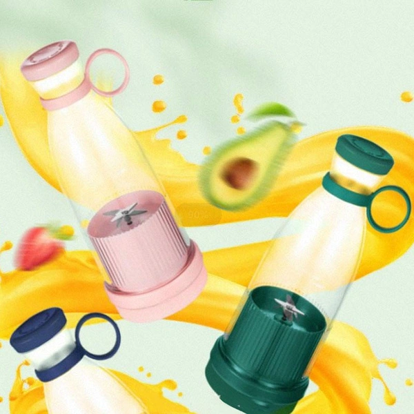 Portable Blender, USB Rechargeable Mini Juicer Blender, Electric Juicer Bottle Blender Grinder Mixer, Personal Size Blender for Juices, Shakes and Smoothies, Fruit Juicer Machine (Multi)