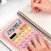 12-Digit Dual-Power Desktop Calculator | Solar + Battery, Large Display