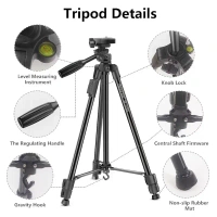 NeePho 3180S Aluminum Tripod – 136 cm Heavy-Duty Professional Camera Stand