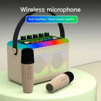 Portable Music Box Karaoke System – Bluetooth Speaker with Wireless Microphone for Parties & Home