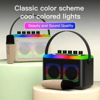 Portable Music Box Karaoke System – Bluetooth Speaker with Wireless Microphone for Parties & Home