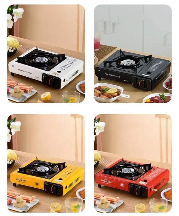 Portable Outdoor Gas Stove for Camping & Mountaineering – Compact Butane Burner with Foldable Legs