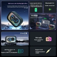 NA-031 Stylish 7W RGB TWS Speaker – Heavy Bass, 1200mAh Battery, 4–6 Hr Playtime