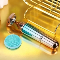 3‑in‑1 Electric Facial Cleansing Brush – Deep Clean, Exfoliate & Massage, USB Rechargeable