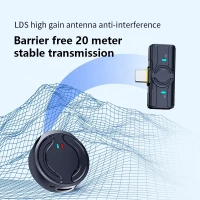 Q81 Portable Wireless Button Microphone – 2.4 GHz, Noise Reduction & Charging Case