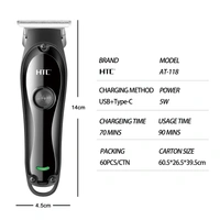 AT-118 Home Use Hair Trimmer for men - Professional Precision, Cordless, Rechargeable, for Men & Women