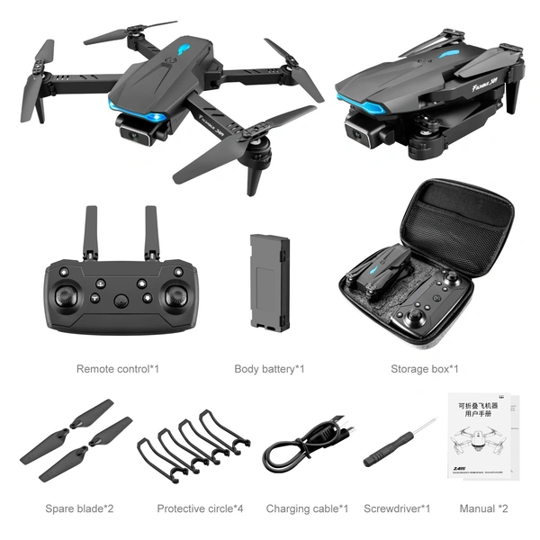 Drone  HD Dual Camera  WiFi Fpv Dron Height Preservation Rc Quadcopter