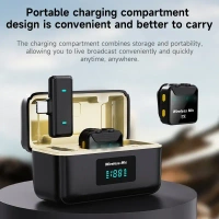 Fitgear FG-X9 Dual 2.4 GHz Wireless Lavalier Microphone – Noise-Cancelling, 2 Mics + Receiver