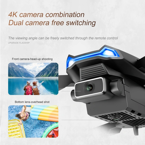 Drone  HD Dual Camera  WiFi Fpv Dron Height Preservation Rc Quadcopter