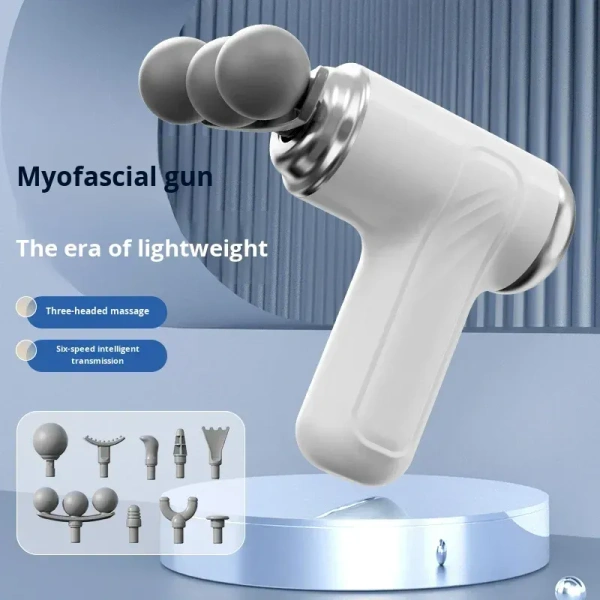 Triple‑Head Deep‑Tissue Fascia Gun | High‑Speed Muscle Massage Gun for Recovery & Therapy