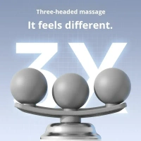 Triple‑Head Deep‑Tissue Fascia Gun | High‑Speed Muscle Massage Gun for Recovery & Therapy
