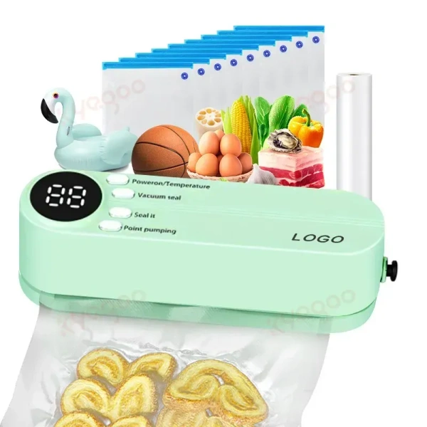 Cordless Automatic Vacuum Food Sealer – USB Rechargeable, Portable Kitchen Preserver