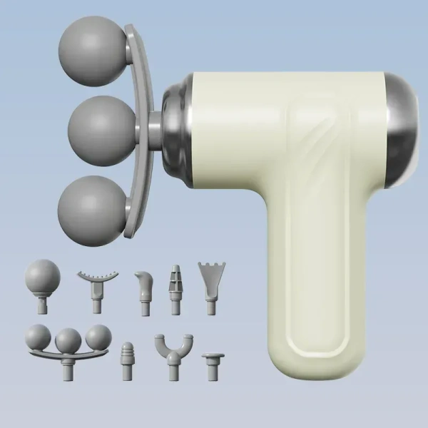 Triple‑Head Deep‑Tissue Fascia Gun | High‑Speed Muscle Massage Gun for Recovery & Therapy
