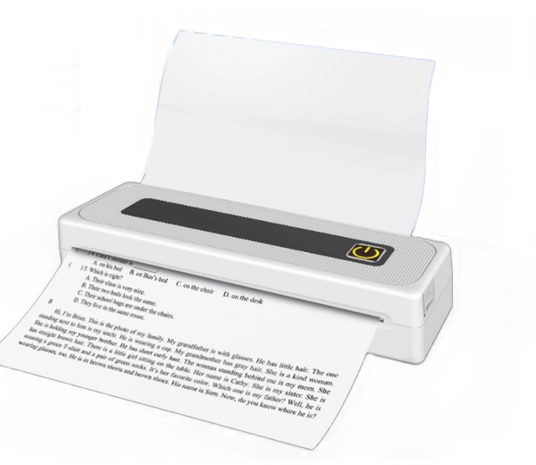 Portable Thermal Printer Mini Color A4 – Compact, Wireless, and High-Quality Printing Solution | A4B
