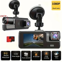 D30 Max 3-Camera Car Dash Cam with mic | Full HD 1080P, Night Vision, Car DVR with Parking Monitor
