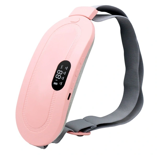 Abdominal Massager Belt with Heating & Vibration – Pain Relief for Cramps, Bloating & Wellness