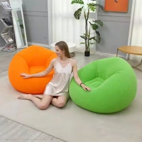 Inflatable Air Sofa Chair – Foldable PVC Flocking Lazy Bean Sofa – Indoor/Outdoor Lounge