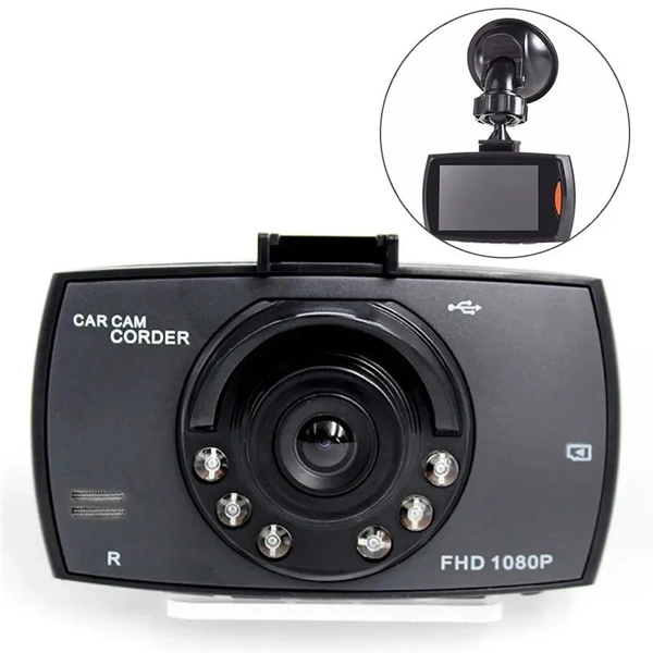 G30 Car DVR Black Box Dash Cam – Full HD 1080p, 2.4" LCD, G-Sensor, Night Vision