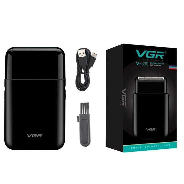VGR V390 Electric Shaver for Men – Single Foil Shaver with Pop-Up Trimmer & On/Off Switch