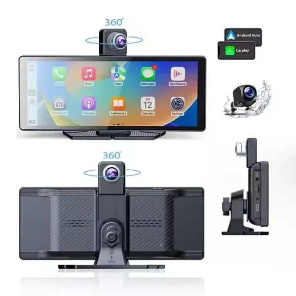 H19 Plus 10.26″ Portable CarPlay & Android Auto Screen | 256GB Support, HD Touch Display, Dash Cam & Bluetooth | 6 month waranty
