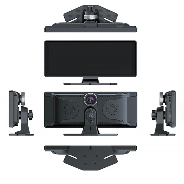 H19 |10 Inch Touchscreen Dash Cam | Front & Rear Dual Camera, Reverse Parking Assist, Night Vision, G-Sensor & Loop Recording, 6 Months Warranty