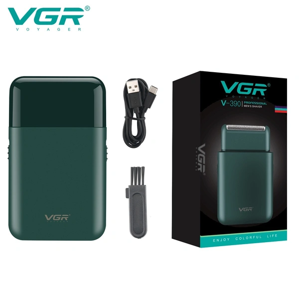 VGR V390 Electric Shaver for Men – Single Foil Shaver with Pop-Up Trimmer & On/Off Switch