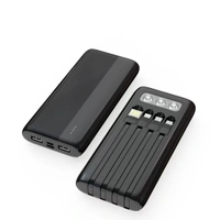 2025 New 20000mAh Power Bank with Built-in Cables | Fast Charging PD 22.5W Portable Charger 6 Month warranty