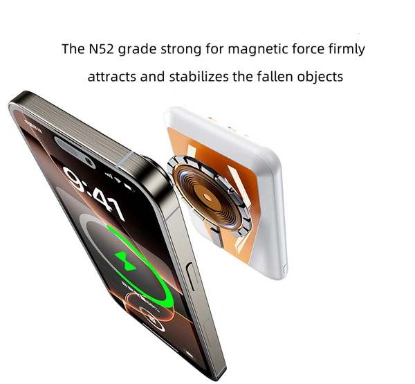 2025 Magnetic Wireless Power Bank 10000mAh – Fast Charging with PD 22.5W Support | 6 Month warranty