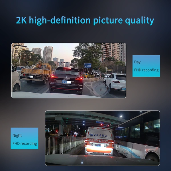 P85 Dual-Lens 2K 4G Dashcam – Front & Rear Recording, WiFi, GPS, Night Vision, Loop Recording | 6 month waranty