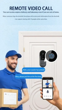 M15 2.4G Wi-Fi Video Doorbell – 1080P HD, Wide-Angle, Two-Way Audio, Night Vision, Tuya Smart Control