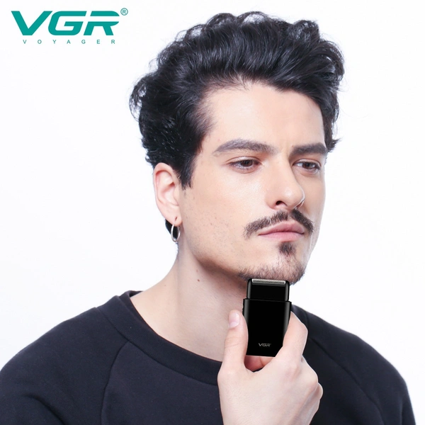VGR V390 Electric Shaver for Men – Single Foil Shaver with Pop-Up Trimmer & On/Off Switch