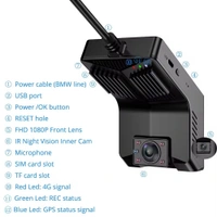 T2 4G WiFi GPS Dual Car Dash Cam – LTE, Night Vision, G-Sensor & Front + Inside Recording | 6 month waranty