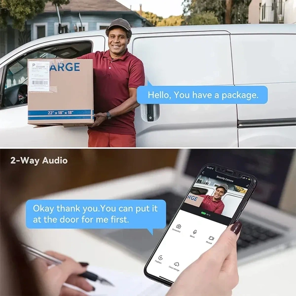 HD Night Vision WiFi Smart Video Doorbell | Anti-Theft Camera with 2-Way Intercom & Motion Detection