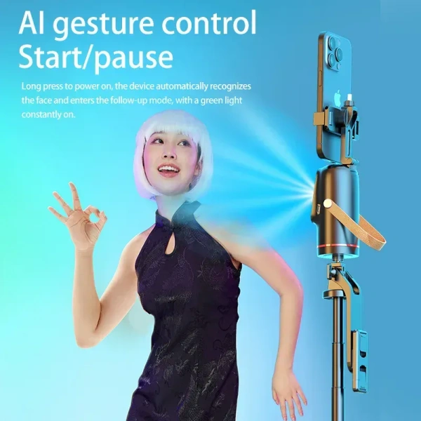 Q03 360° Intelligent Tracking Gimbal for Smartphone – Auto Face/Body Tracking & Stabilization